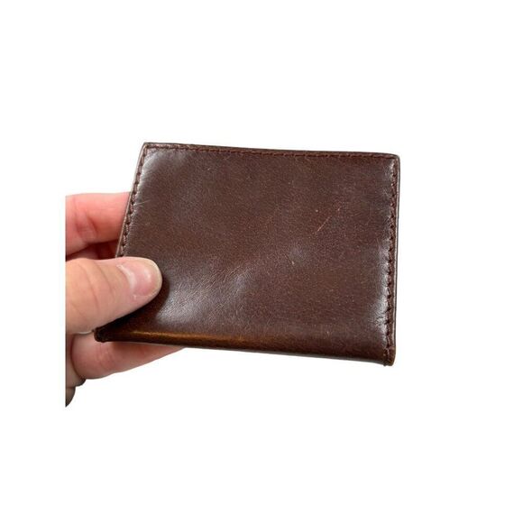 Vintage Brown faux Leather Bi-Fold Wallet - Picture 4 of 8